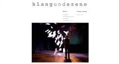 Desktop Screenshot of klangundszene.ch