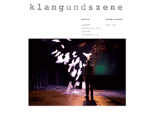 Tablet Screenshot of klangundszene.ch
